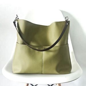 Bymart vegan leather pistachio lightweight tote soft and comfortable NEW